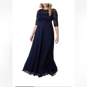 Kiyonna- Leona Lace Long Formal Gown